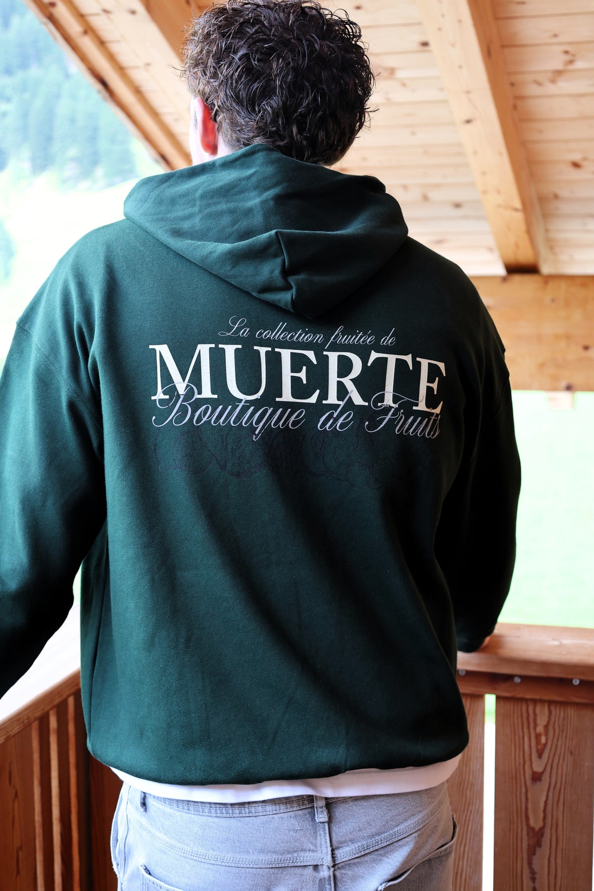 Boutique Hoodie Forest Green