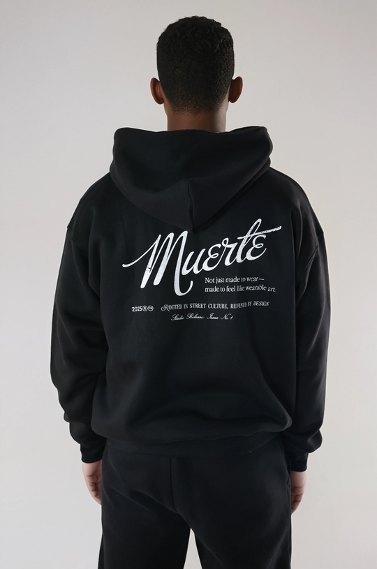 Zip-Hoodie Wearable Art Black