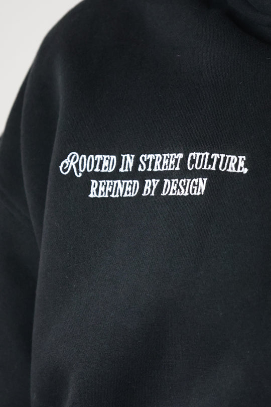 Zip-Hoodie Wearable Art Black
