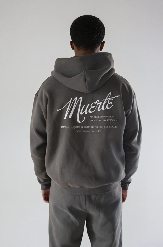 Zip-Hoodie Wearable Art Smoke Grey