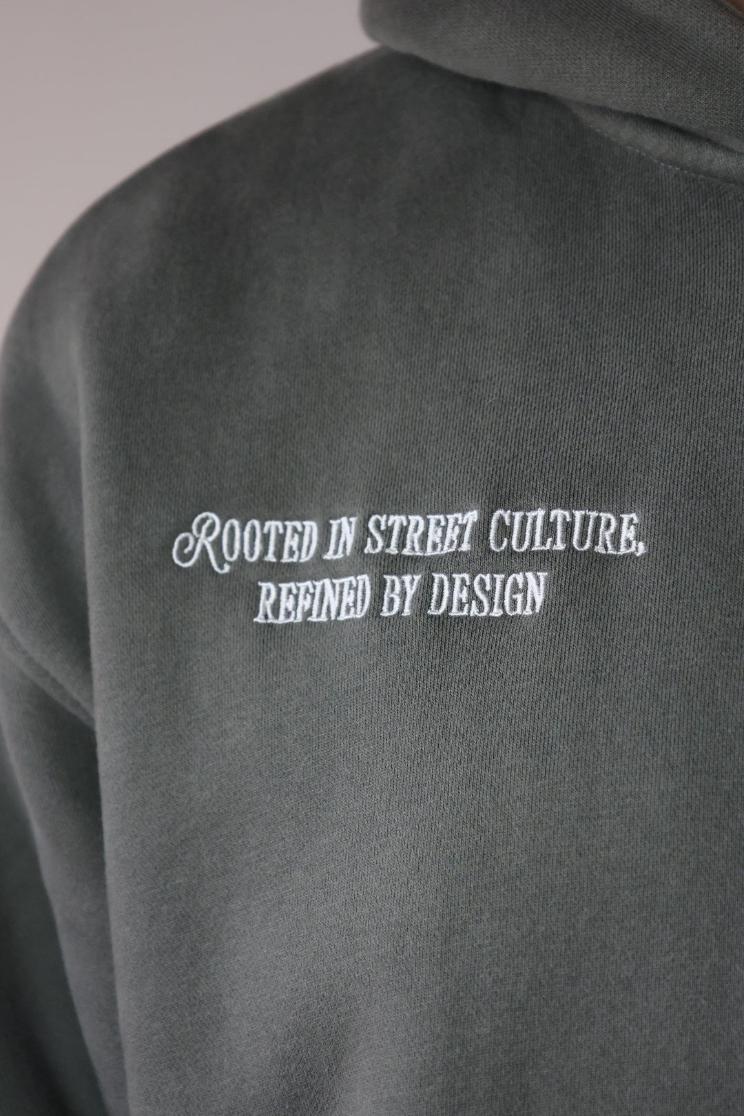 Zip-Hoodie Wearable Art Smoke Grey