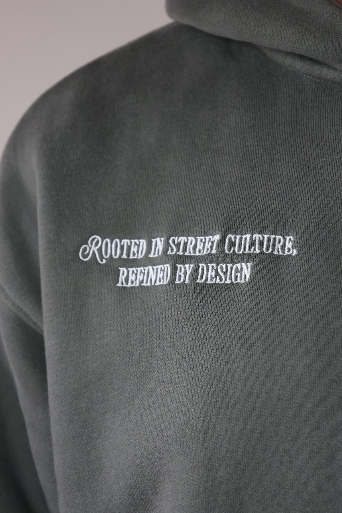 Zip-Hoodie Wearable Art Smoke Grey