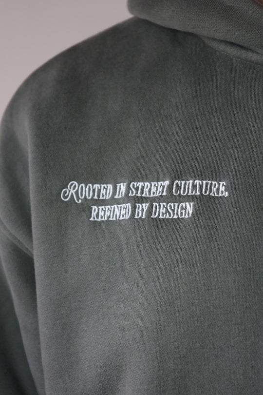 Zip-Hoodie Wearable Art Smoke Grey